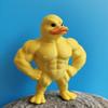 Muscle Duck Statue 3D Printed, Creative Table Desk Decor and Unique Home Interior Design, Original Gift for Collectors