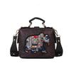 Vintage Embroidery Elephant Women's Handbags Soft PU Leather Thailand Exotic Portable Women's Messenger Bag Fashion Female Small Square Crossbody Bags
