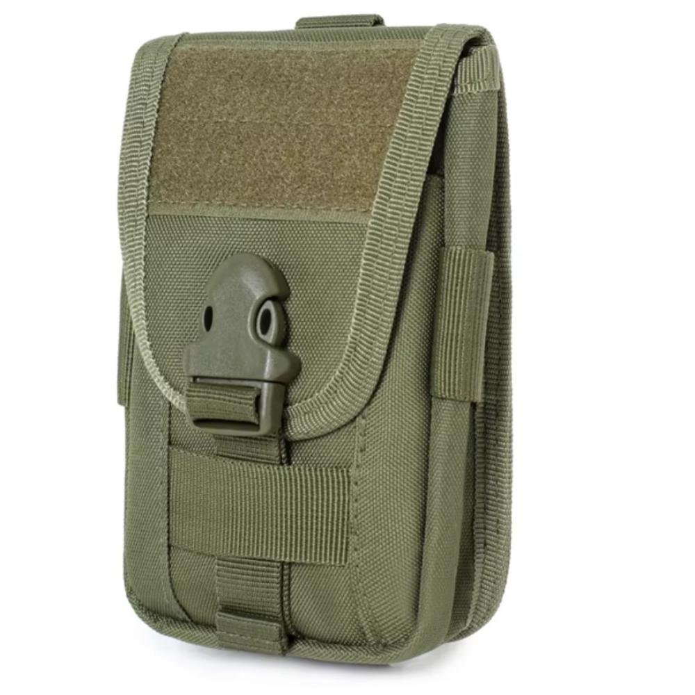 

1000D Нейлон Поясна Сумка для Мобільного Телефону Великої Місткості Кліпса Кобура Спортивна Фітнес зелений