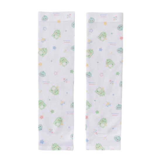 Kids Sun Protection Sleeves Cute Animal Car Print Arm Sleeves with Thumb Holes G