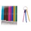 9 Pairs of Interchangeable Circular Knitting Needle Set for Knitting Sweater Sock, Aluminum Circular Knitting Needle Set