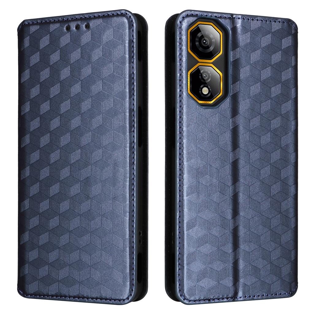 For ZTE nubia Neo 2 5G Case Wallet Rhombus Imprinted Leather Phone Cover