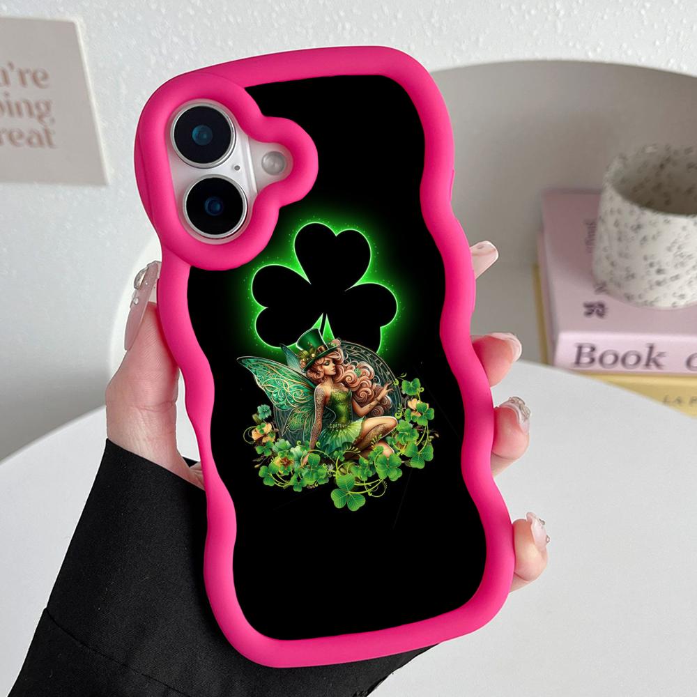 

Saint Patrick s Day Mobile Phone Case for iPhone 17 16 15 14 13 12 11 Air Pro Max Plus Wavy Edge TPU Colorful Cover Pretty Cover iPhone 15