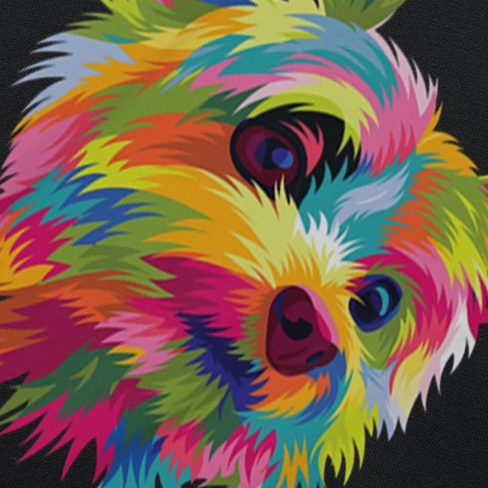 Funny Colorful Art Yorkshire Terrier Yorkie Dog Lover T Shirts Graphic Streetwear Short Sleeve Birthday Gifts Summer T-shirt