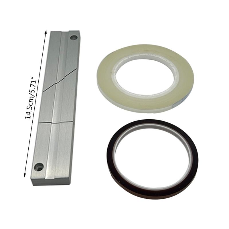 Precise Tape Splicing Tool 1/4 10 Inch Tape Splicing Set for Revoxsonido 1/4 10In Open Reel to Reel Tape Accessories