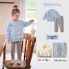 JELLYBABY Girls' Pearl Chain Ruffled Two-Piece Set