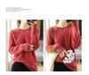 Women's 100% Pure Wool Round Neck Thickened Sweater for Autumn/Winter