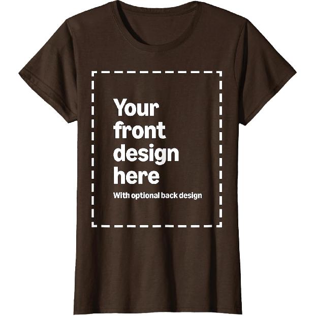 Custom Front & Back Print T-Shirt with Your Image for Men, Women and Kids by Modify by Amazon Merch On Demand