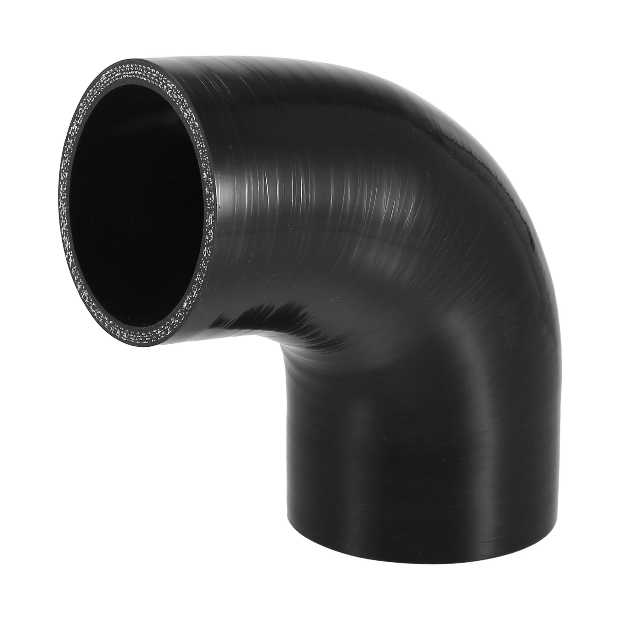

X AUTOHAUX 1pc Inner Diameter 60-65mm/2.36 -2.56 Length 90 Degree Black Car Silicone Hose Silicone Inner diameter 60-65mm чорний