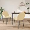 Day and Night - Day and Night Dining Chairs 2 Units Cream Velvet
