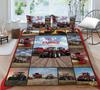 Car Series Printed Bedding Single Double Bed Full Size Pillowcase and Quilt Cover 2 or 3 Comfortable Home Decoration for Boys and Men Car Lovers Room