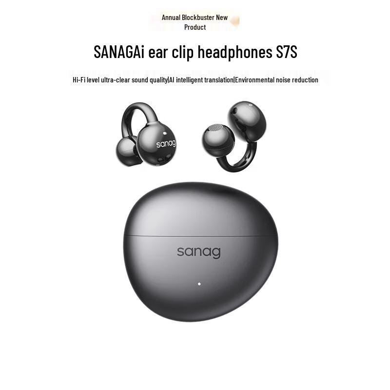 

SANAG S7S AI Ear Clip Bluetooth Earbuds