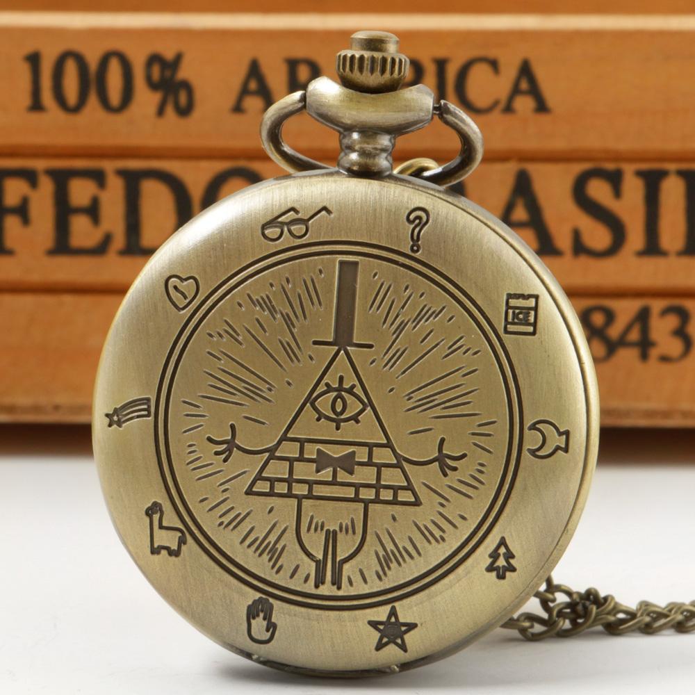 10pcs/lot Wholesale Bronze Vintage Quartz Pocket Watches Necklace Steam Punk Pendant Mens Women Pocket FOB Watch Halloween Gift