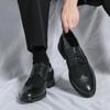 Atmungsaktive Herren-Leder-Sandalen mit Lochmuster (Brogue-Stil) - Sommertrend 2024