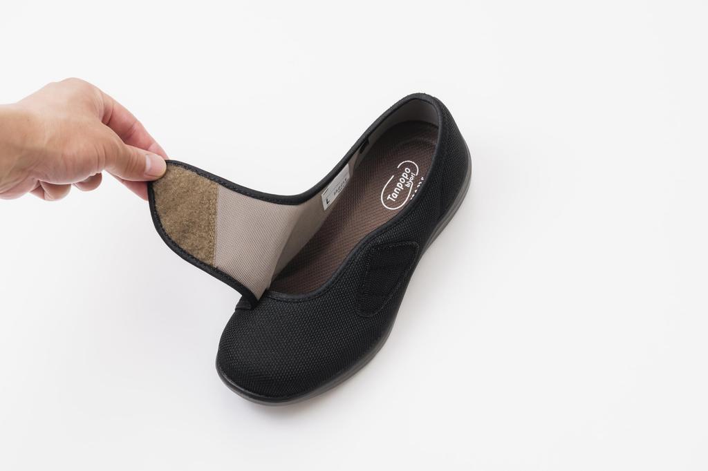 Lightweight Walk Black L 3E (Glitter) (23.0~23.5cm) (Width equivalent)
