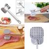 Durable Aluminum Meat Tenderizer Hammer With Dual Sides For Beef And Chicken Preparation