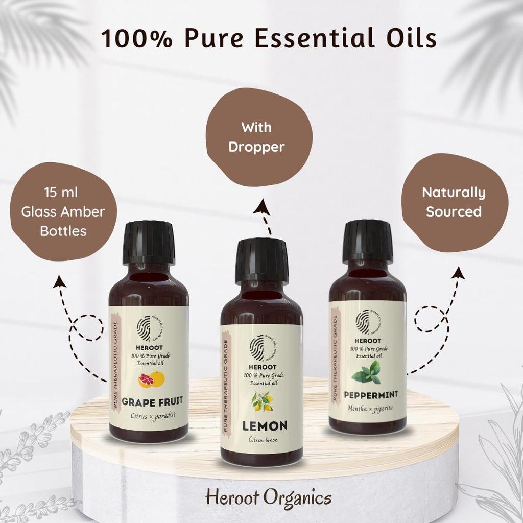 Détox – Huiles essentielles de pamplemousse, citron, menthe poivrée Aromathérapie et diffuseur