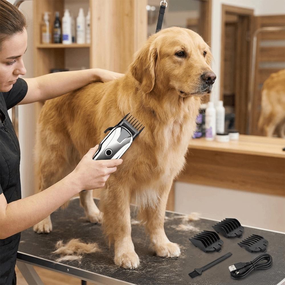 USB Rechargeable Electric Pet Clipper Low Noise Cat Shaver Universal Dog Hair Clippers Pet Salon