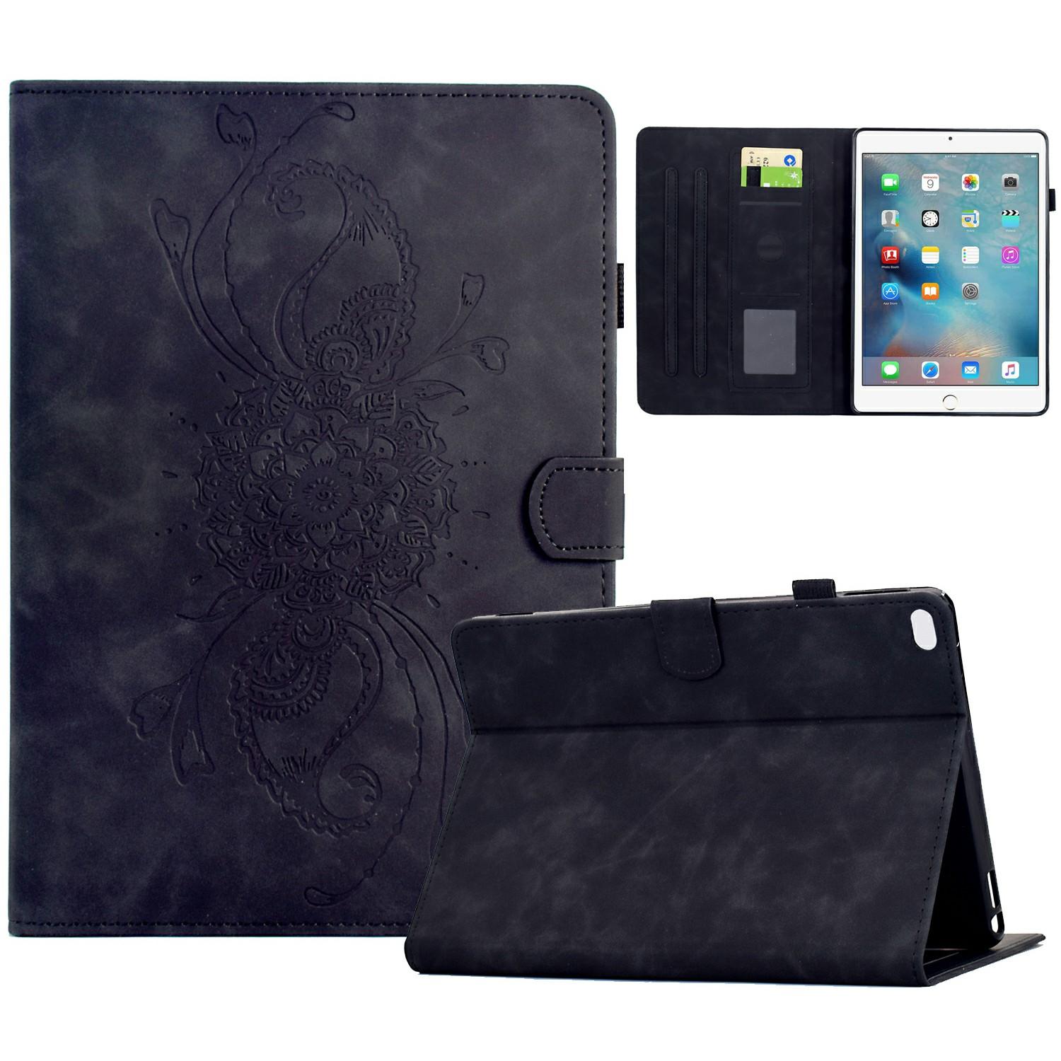 

Leather Case For iPad 9.7-inch (2018)/(2017)/Air 2/Air (2013) Mandala Imprinted Tablet Cover with Card Slots F