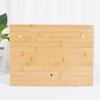 Bamboo Wood Drawer Storage Box with Aluminum Foil & Plastic Wrap Cutter