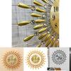 Modern Iron Art Wall Clock With Silent Sweep Movement For Living Room Decor