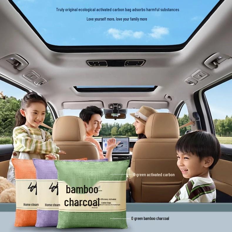 Bamboo Charcoal Deodorizer & Odor Removal for Car Interiors