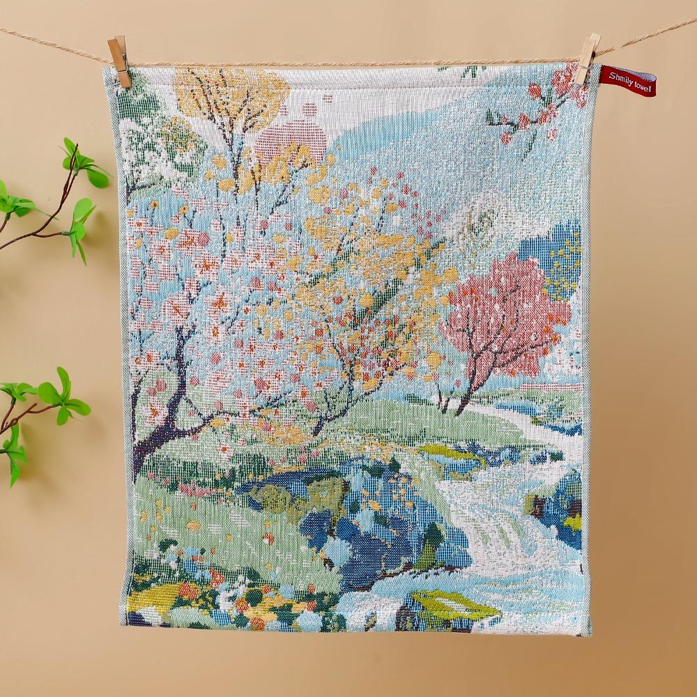 Soft Pure Cotton Face Towels 34x40cm Dish Cloth New Kitchen Towel Kindergarten Children