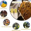 Honey Harvesting Gloves Bee Inspection Gloves Protective Beekeeping Gloves Breathable Canvas Goat Leather Sleeves For Anti-Bee