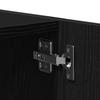 Wall Cabinet Black Oak Look 80 x 39 x 40 cm Engineered Wood