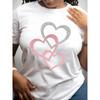 European Size [Premium T-Shirt] Dynamic Premium 180g Milk Line T-Shirt | Regular Round Neck, Romantic Atmosphere Casual Short-Sleeved T-Shirt