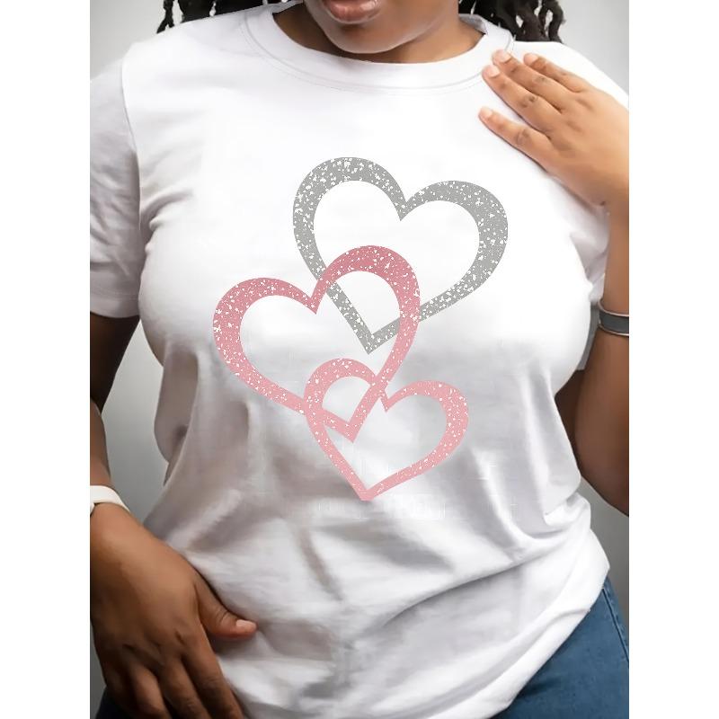 European size [Premium T-Shirt] Dynamic Premium 180g Milk Line T-Shirt | Regular Round Neck, Romantic Atmosphere Casual Short-Sleeved T-Shirt S белый