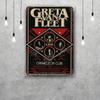 Greta Van Fleet Metal Signs Wall Decor Vintage Tin Signs Captain Metal Poster Decor for Bar Pub Club Wall Decoration