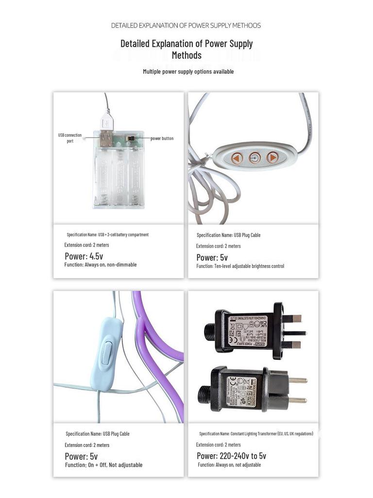 Multi-color LED Neon Light Signs: Transparent Acrylic Party Decor