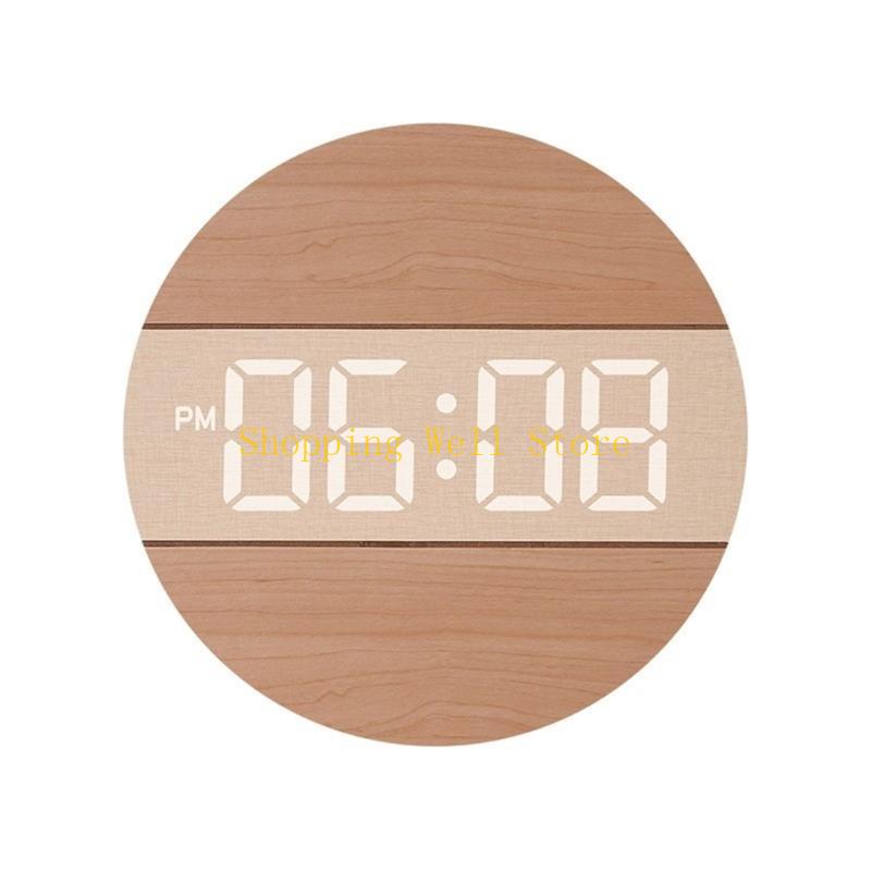 KX4B Minimalists Designs Wall Clock with Quiet Operate, Ecological Friendly Solid for Interior Decors Quiet Movement