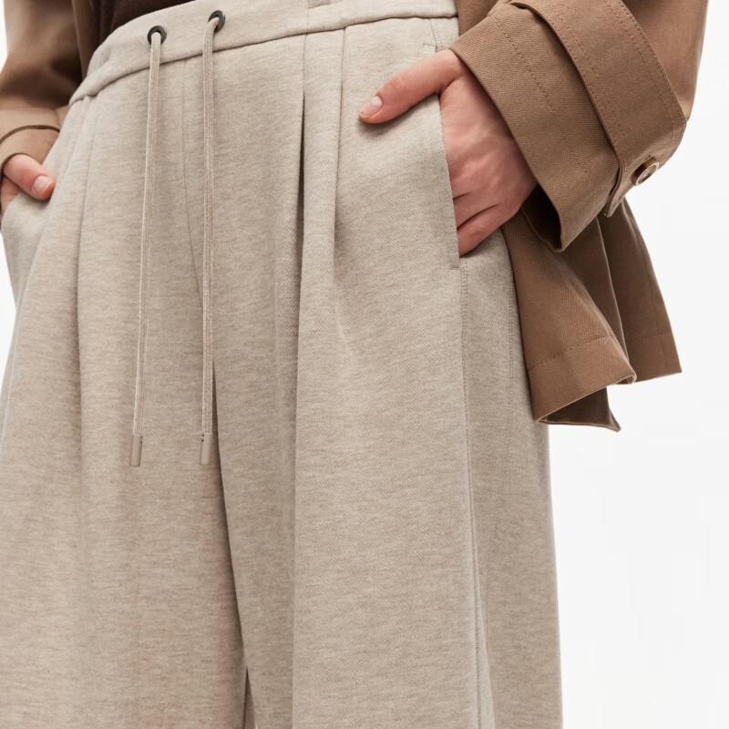 Only Women's High-Waisted Drapey Straight-Leg Casual Pants