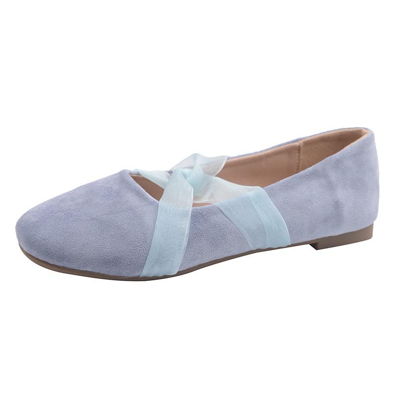 Fashion 2025 New Lace Suede Flats Soft Shoes Autumn Comfort Fairy Loafers Shoes Fashion Casual Sneaker Elegant Dress Walking Zapatillas
