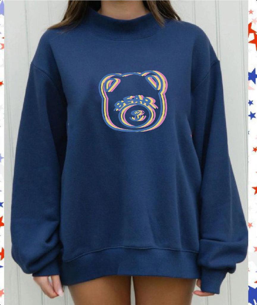Women's Spring/Autumn Printed Pullover Hoodie - Casual, Fashionable, Versatile, Medium-High Neck, Long Sleeve