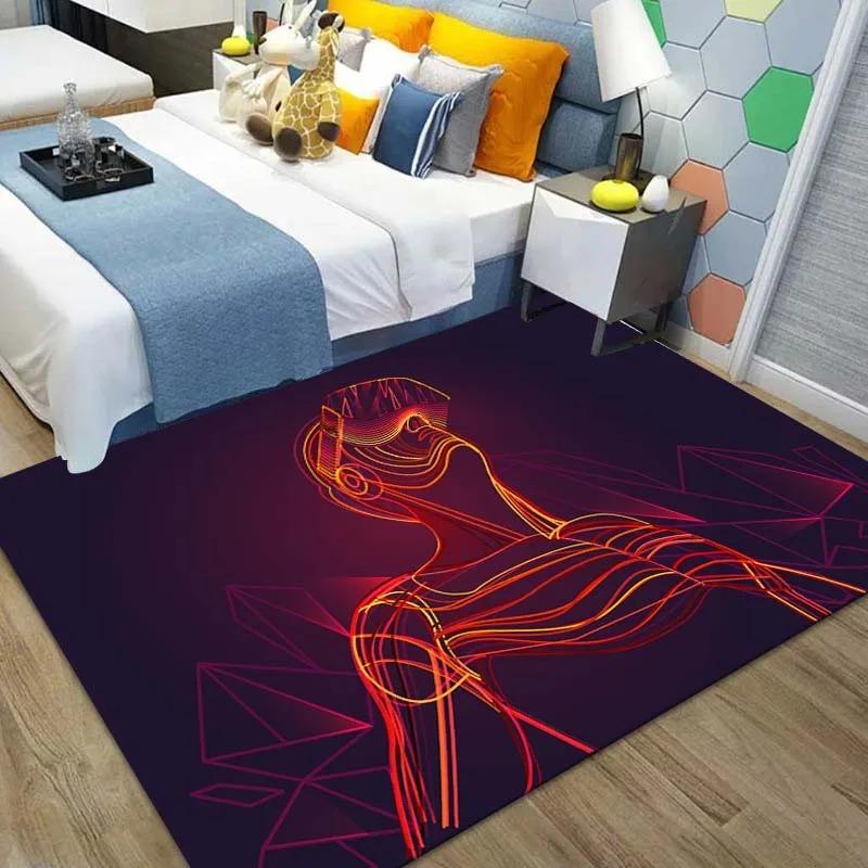Abstract Sci-fi Characters Printed Floor Mats Front Door Decoration Home Living Room Floor Mats