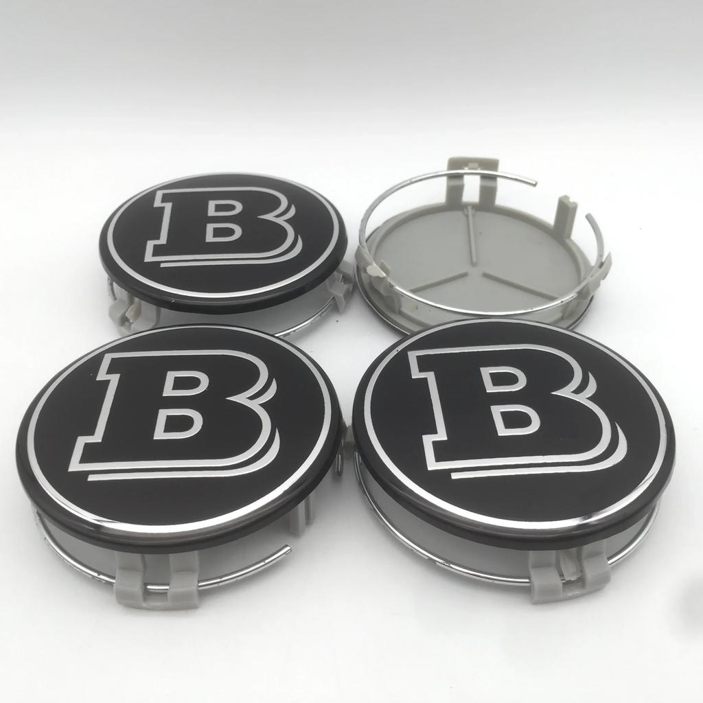 För Mercedes Benz 4 st 3D 75 mm För Mercedes Benz AMG Bil emblem Fälgnav Mittkåpa Märke skydd klistermärke Dekaler Styling accesso
