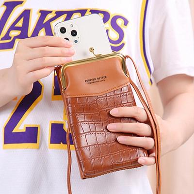 Bolso pequeño para mujer, bolsos cruzados a la moda para mujer, carteras largas de piel sintética, bandolera de hombro, bolso de mano para teléfono con tarjeta