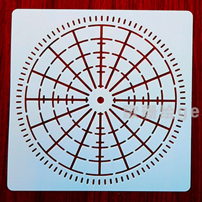 Mandala Bullseye Spider Web Stencil: DIY Wall Painting Template
