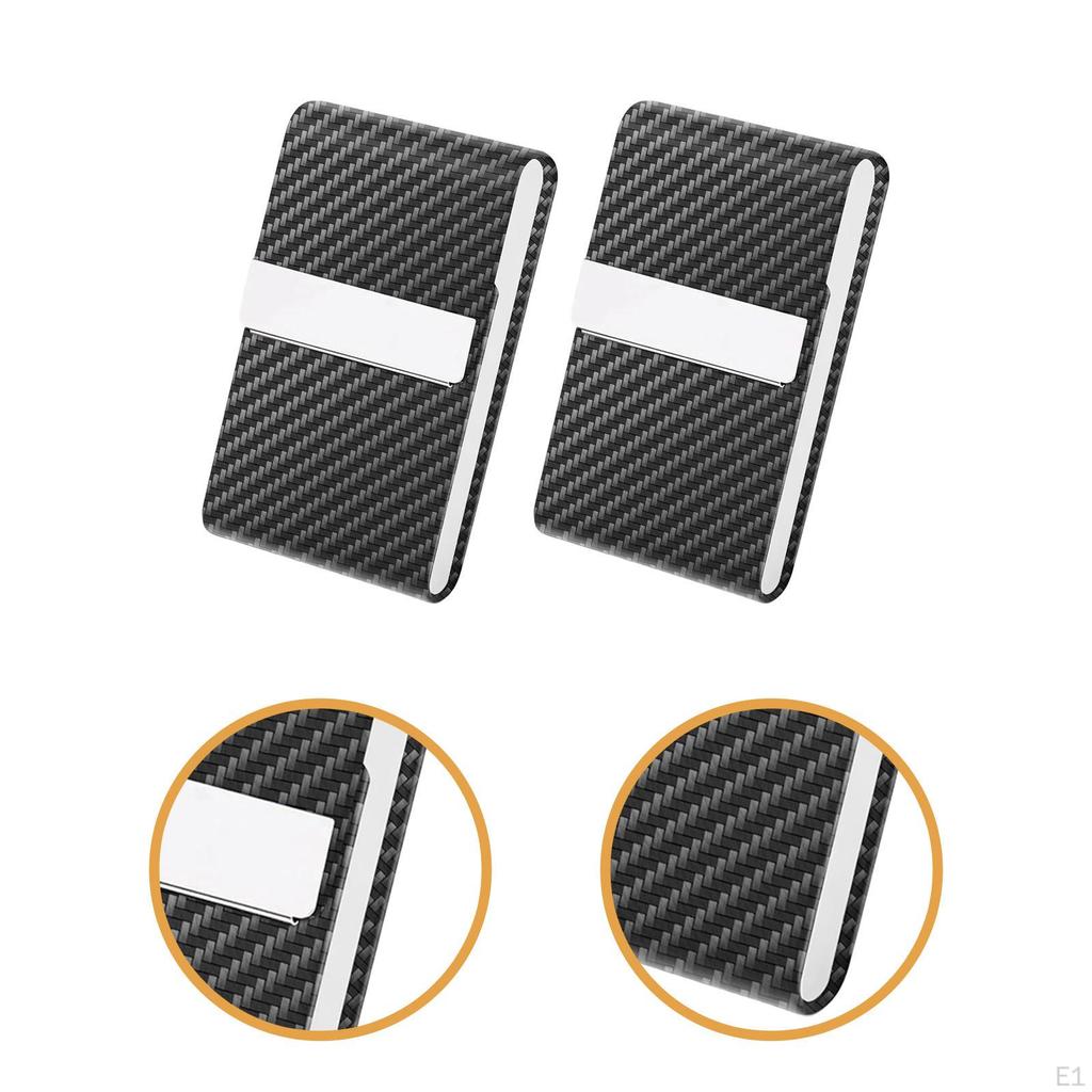 2Pcs Business Card Cards ID Carrier Name Holder for Showrooms