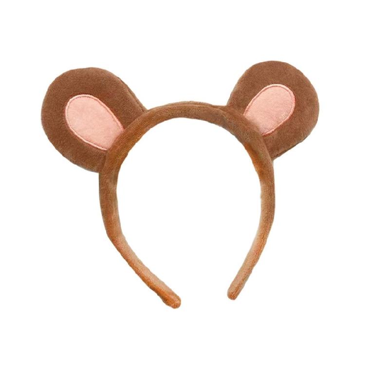 Fasce per Capelli in Peluche a Forma di Animali dello Zoo, Cerchietto con Orecchie, Fascia per Capelli Safari nella Giungla, Cerchietto per Capelli Cosplay per Halloween, Compleanno
