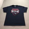 New England Patriots Football T Shirt Men's XL Graphic Print Lounge Blue Tee