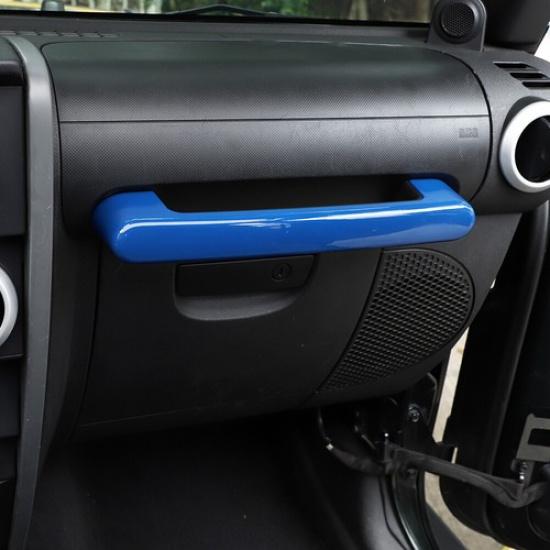 Co-pilot Dashboard Grab Handle Cover Trim Blue For Jeep Wrangler JK 2007-2010