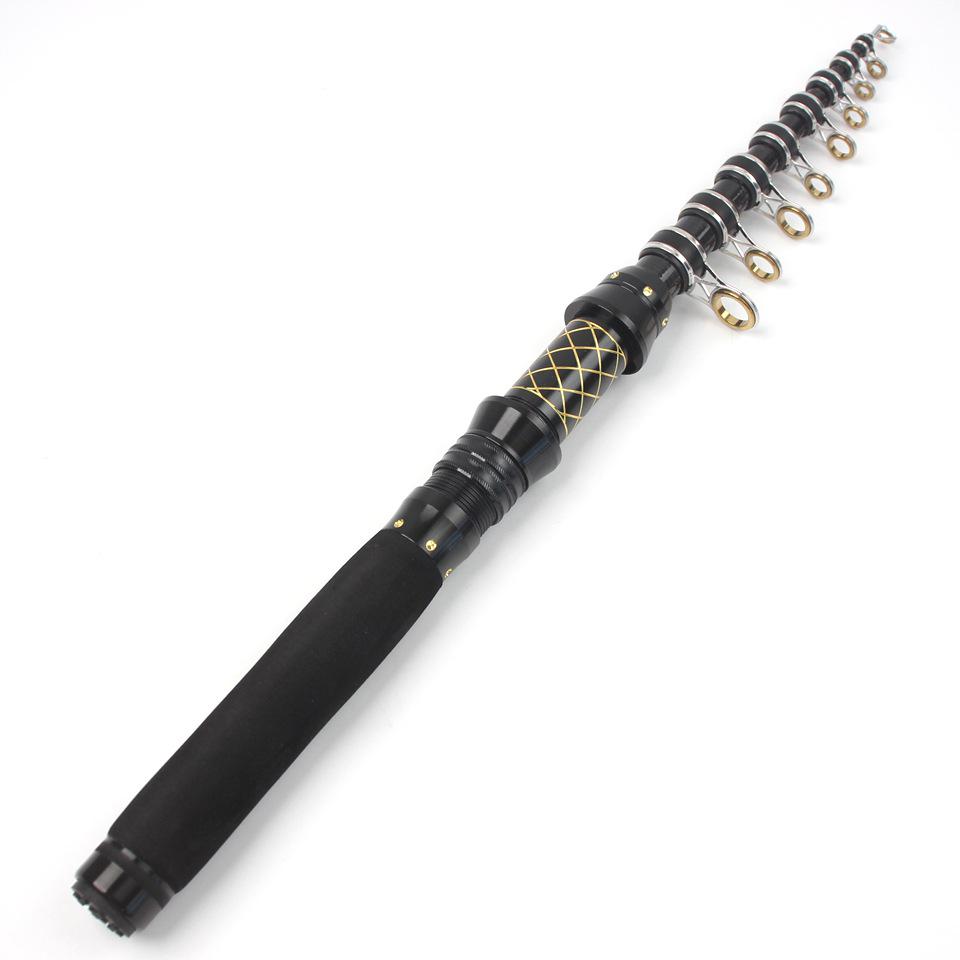 Ultra-compact, Universal High Carbon Fishing Rod for Freshwater & Seawater - Retractable, 28-tone, Long-casting, Ultra-hard.