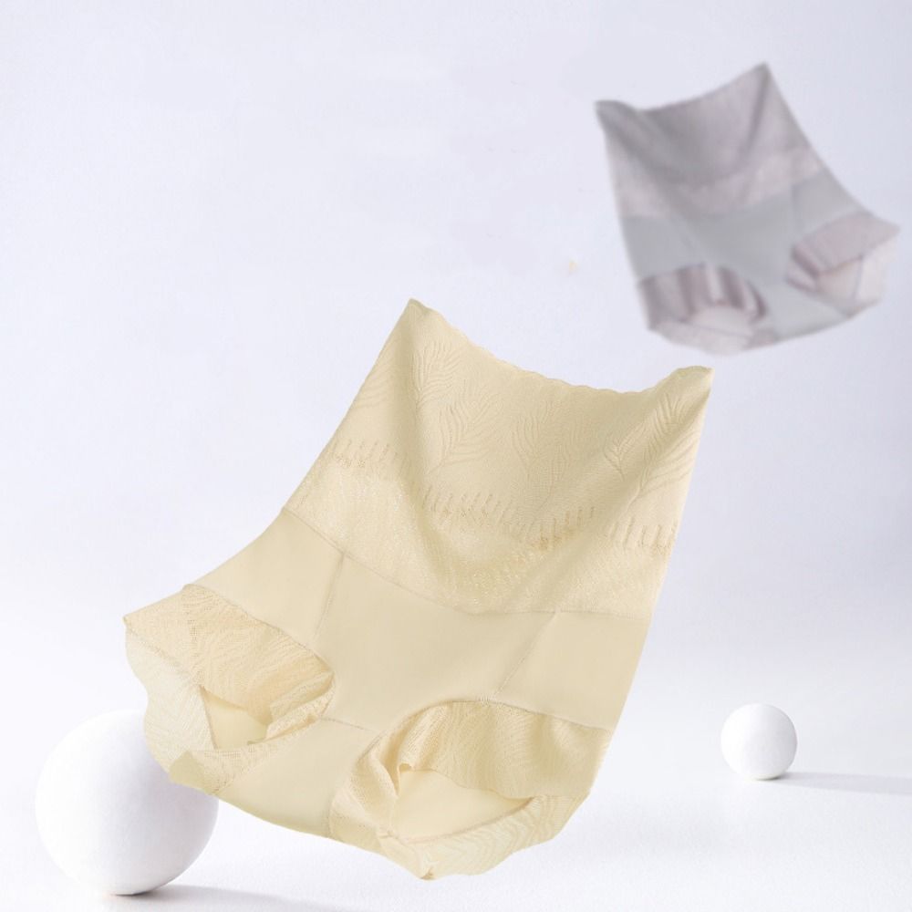 

Leaf Postpartum Body Shaper Shapewear Tummy Control Underwear Lace Seamless Briefs Women M тілесний