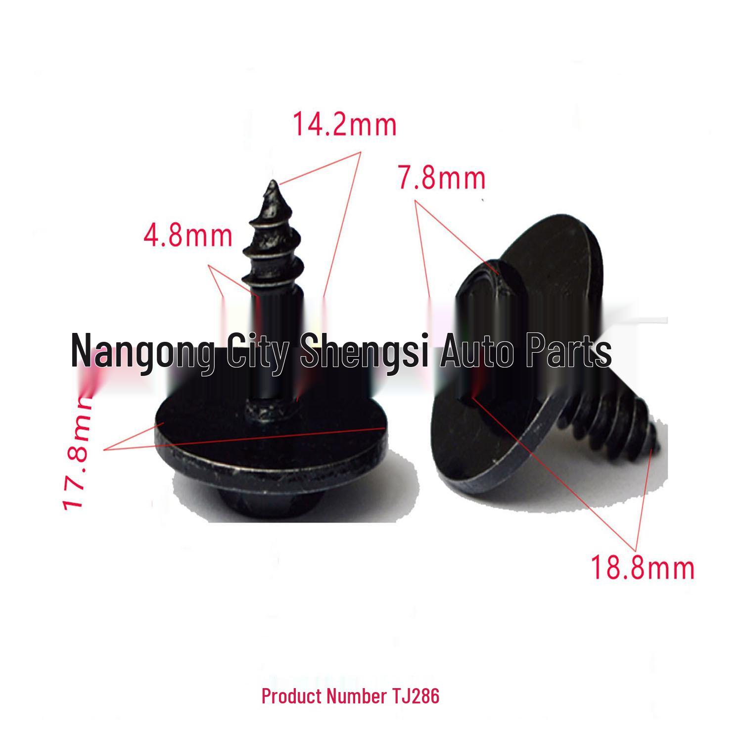 

Large Cap Screw Clip for Mudguard Fender Trim Panel Fixing 10-Pack