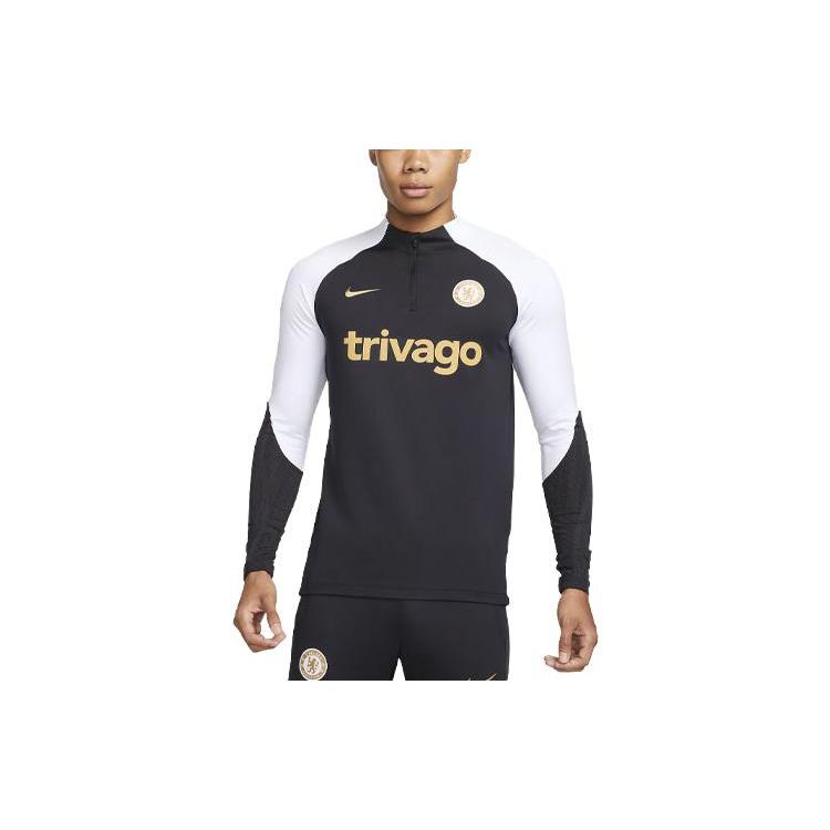 New Nike Chelsea F.C. Strike Soccer Jerseys Men's Black DX3100-429