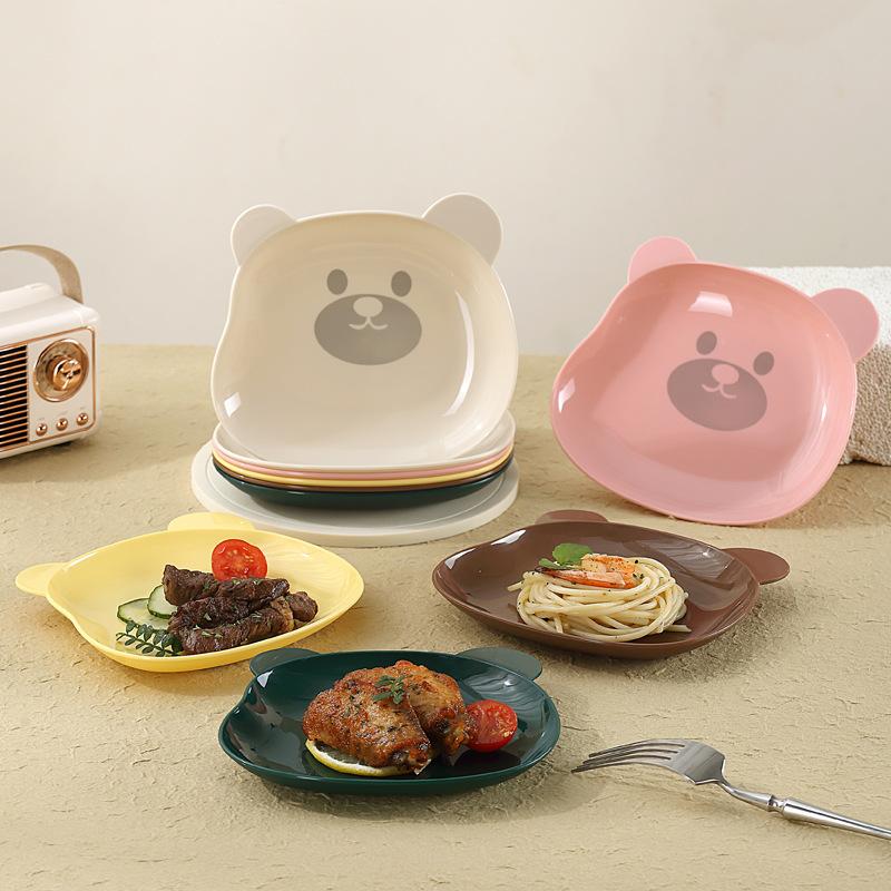 1 Pcs Lovely Bear Food Storage Tray Dried Fruit Snack Plate Appetizer Serving Platter For Party Candy Pastry Nuts Dish